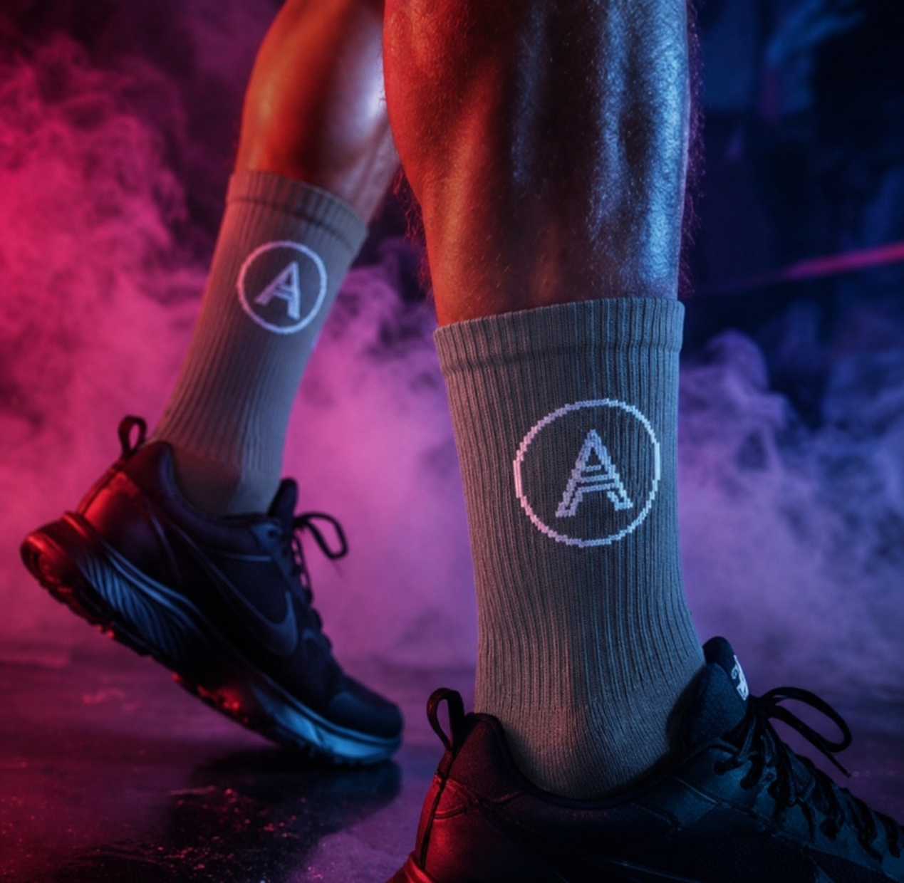 GREY unisex Aura CREW sock
