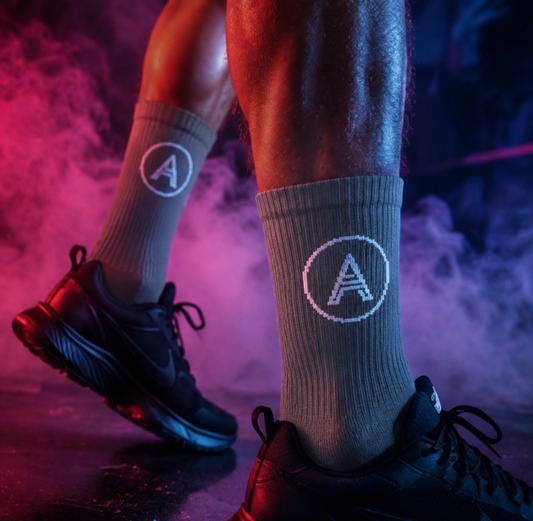GREY unisex Aura CREW sock